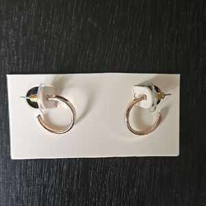 Elegant Gold Tone Hoop Earrings Mini Cute Small Womens Jewelry Gift New Posts